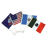 100% Poliéster Bandera de Coches y Bandera de Mano Con Flagpole (CSG-4001)