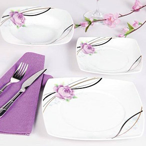 Set del Cuadrado de Porcelana