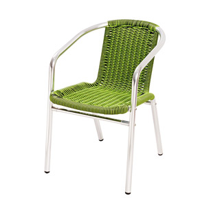 Silla de Mimbre de Aluminio 