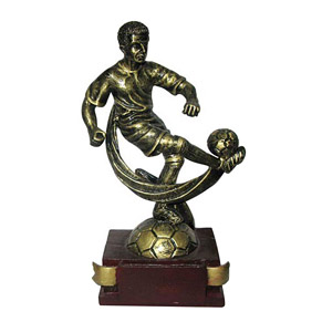 Estatua de Jugador de Fútbol de Poliresina