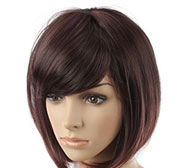 Full Lace Wig Cheveux Humains Courts (BWLW-410)